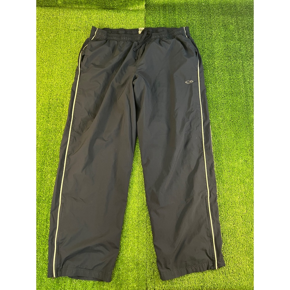 C9 by Champion Mens Navy Blue Mesh Lined Track Pants XL Zipped Cuffs Sporty 0865